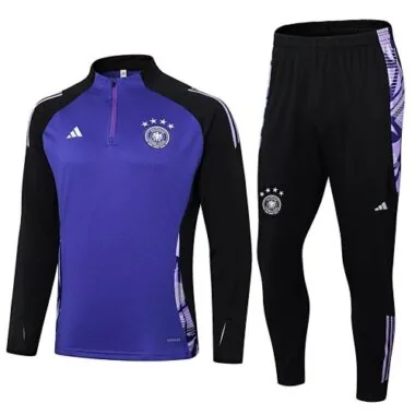 24-25 Germany purple with black half zipper training tracksuit size S-2XL
