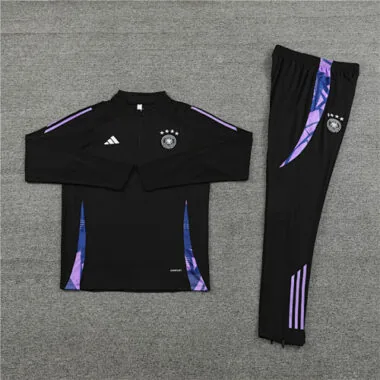 24-25 Germany black half zipper training tracksuit size S-2XL