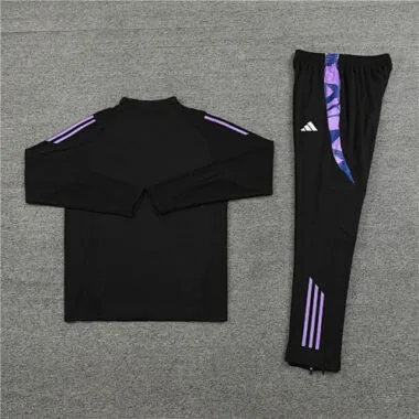 24-25 Germany black half zipper training tracksuit size S-2XL