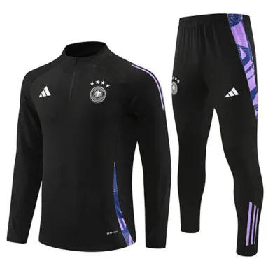 24-25 Germany black half zipper training tracksuit size S-2XL