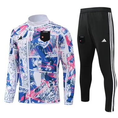 2024 Japan white with dragon ball half zipper training tracksuit size S-3XL