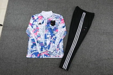 2024 Japan white with dragon ball half zipper training tracksuit size S-3XL
