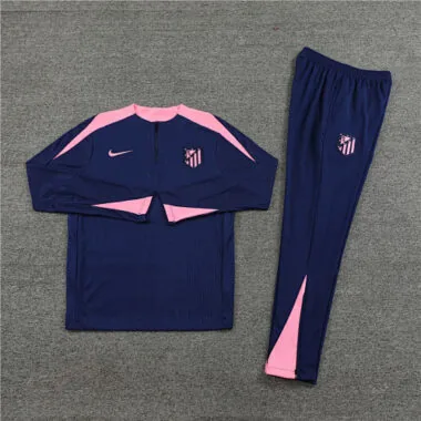 player version 24-25 ATM navy blue with pink half zipper training tracksuit size S-2XL