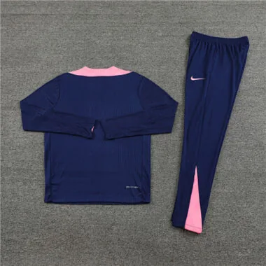 player version 24-25 ATM navy blue with pink half zipper training tracksuit size S-2XL