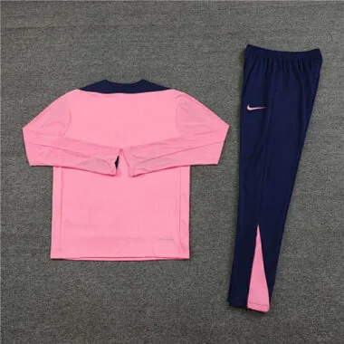 player version 24-25 ATM pink with navy blue half zipper training tracksuit size S-2XL