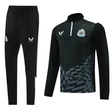 23-24 Newcastle black half zipper training tracksuit size S-2XL