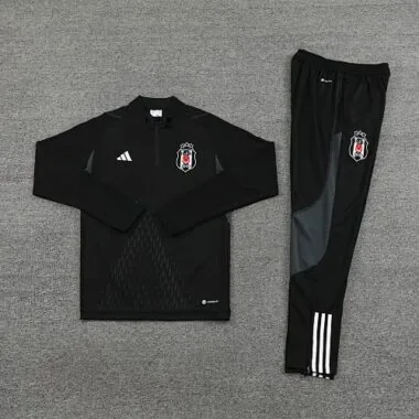 23-24 Besiktas black half zipper training tracksuit size S-2XL