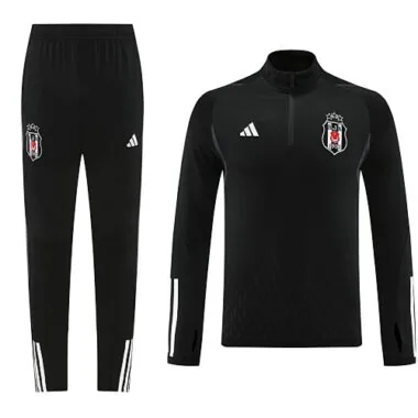 23-24 Besiktas black half zipper training tracksuit size S-2XL