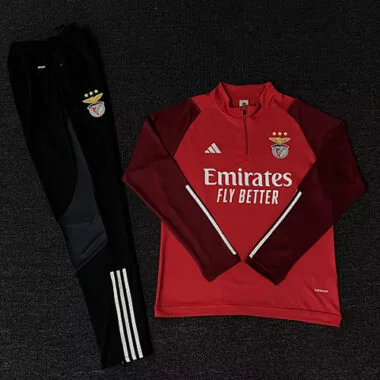 23-24 Bnfc red half zipper training tracksuit size S-2XL