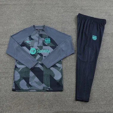 23-24 Bar camo gray half zipper sweater tracksuit size S-2XL