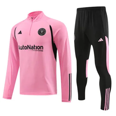 23-24 Miami pink with black half zipper sweater tracksuit size S-2XL