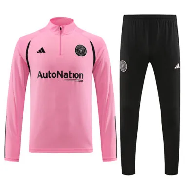 23-24 Miami pink with black half zipper sweater tracksuit size S-2XL