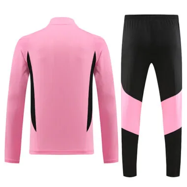 23-24 Miami pink with black half zipper sweater tracksuit size S-2XL