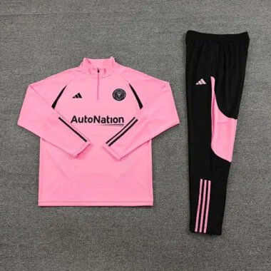 23-24 Miami pink with black half zipper sweater tracksuit size S-2XL