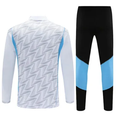 23-24 Argentina white with gray half zipper training tracksuit size S-2XL
