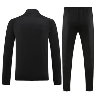 23-24 AC black with red half zipper training tracksuit size S-2XL