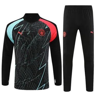 23-24 Man City camo black half zipper sweater tracksuit size S-2XL