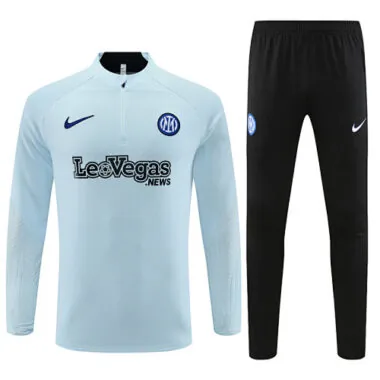 2023/24 Inter light blue half zipper sweater tracksuit size