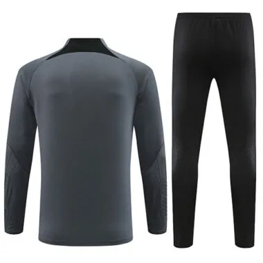 fans version 23-24 PS G dark gray half zipper sweater tracksuit size S-2XL