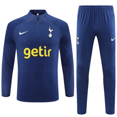 fans version 23-24 Tottenham navy blue half zipper sweater tracksuit size S-2XL