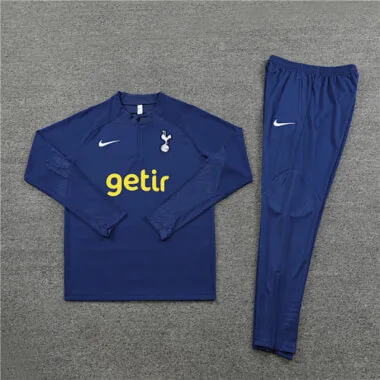 fans version 23-24 Tottenham navy blue half zipper sweater tracksuit size S-2XL