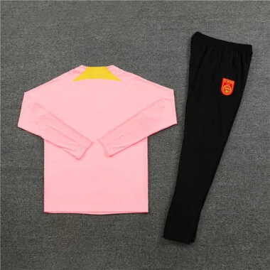 23-24 China pink half zipper sweater tracksuit size S-2XL
