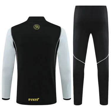 23-24 Algeria black with white half zipper sweater tracksuit size S-2XL