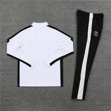 23-24 PS G white with black stripe half zipper sweater tracksuit size S-2XL