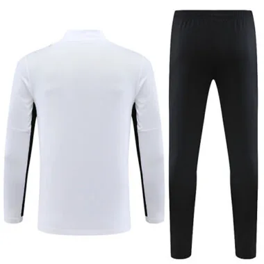 23-24 PS G white with black stripe half zipper sweater tracksuit size S-2XL