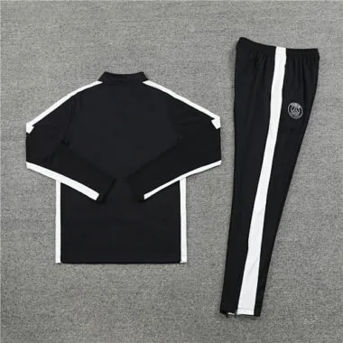 23-24 PS G black with white stripe half zipper sweater tracksuit size S-2XL