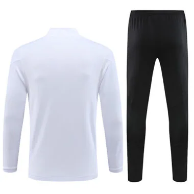 23-24 Manud white half zipper sweater tracksuit size S-2XL