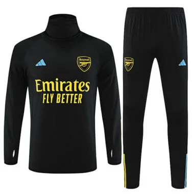 23-24 Arsenal black high collar sweater tracksuit size S-2XL