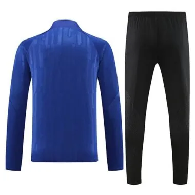 23-24 Inter blue half zipper sweater tracksuit size S-2XL