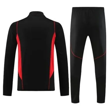 23-24 Sao Paulo black half zipper sweater tracksuit size S-2XL