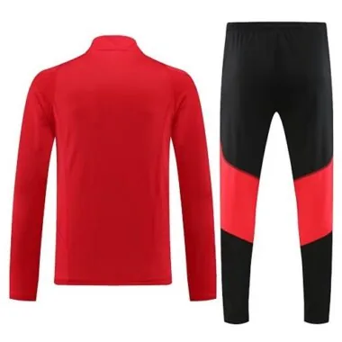 23-24 Flamengo red half zipper sweater tracksuit size S-2XL