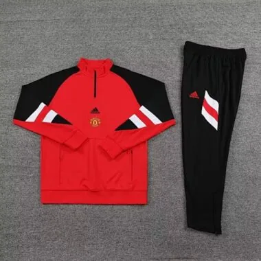 23-24 Manud red half zipper sweater tracksuit size S-2XL