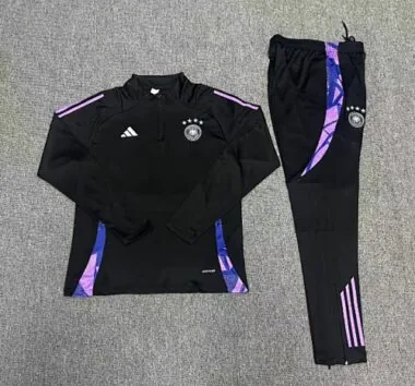 kids kit 24-25 Germany black half zipper training tracksuit