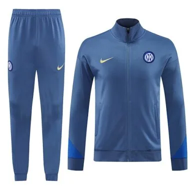 24-25 Inter light blue with color blue full zipper jacket tracksuit