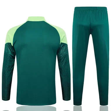 A742# 24-25 Palmeiras dark green with light green full zipper jacket tracksuit