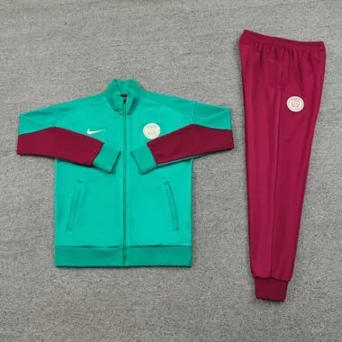 2024/25 PS G green with dark red soccer jacket tracksuit size