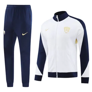 2024/25 Pumas white with navy blue soccer jacket tracksuit size
