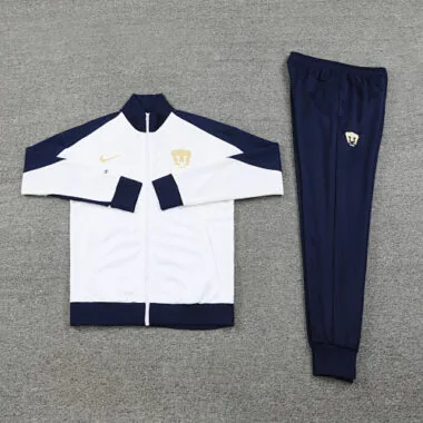 2024/25 Pumas white with navy blue soccer jacket tracksuit size