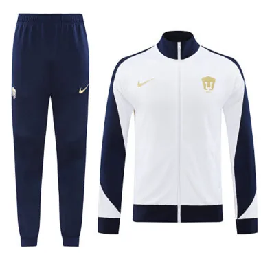 2024/25 Pumas white with navy blue soccer jacket tracksuit size