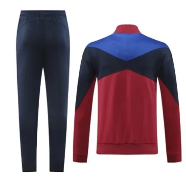 2024/25 Bar dark red with navy blue soccer jacket tracksuit size
