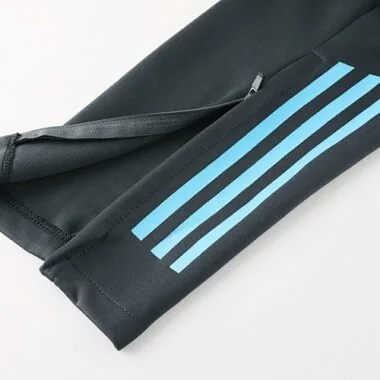 24-25 Argentina dark gray with blue stripe soccer jacket tracksuit size S-2XL