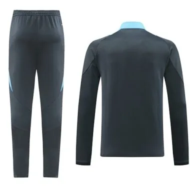 24-25 Argentina dark gray with blue stripe soccer jacket tracksuit size S-2XL