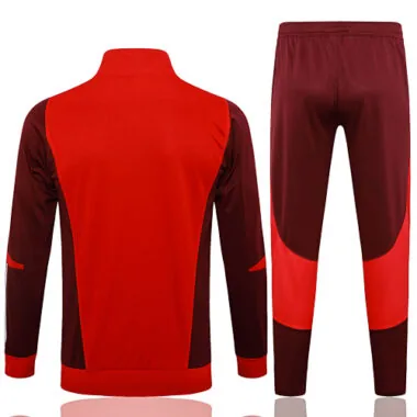 A734# 2024/25 Brazil Internacional red with dark red full zipper jacket tracksuit