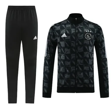 2023/24 Ajax black with gray soccer jacket tracksuit size