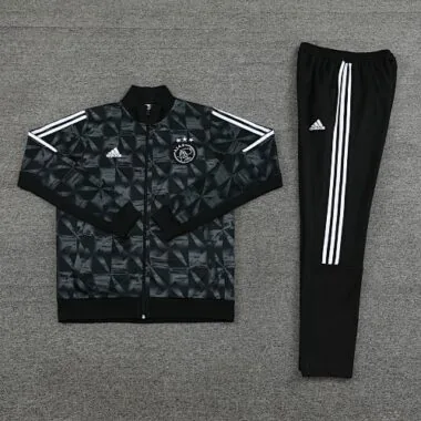 2023/24 Ajax black with gray soccer jacket tracksuit size