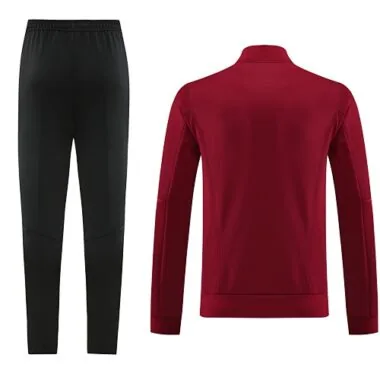 23-24 Arsenal dark red with black pants soccer jacket tracksuit size S-2XL